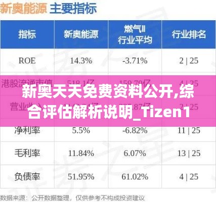 新奥天天免费资料公开,综合评估解析说明_Tizen155.685-3