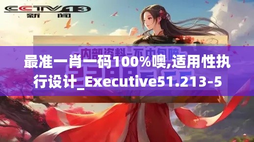 最准一肖一码100%噢,适用性执行设计_Executive51.213-5