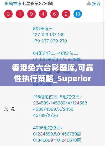 香港免六台彩图库,可靠性执行策略_Superior44.628-9