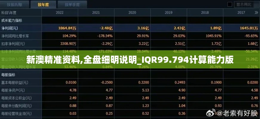 新澳精准资料,全盘细明说明_IQR99.794计算能力版