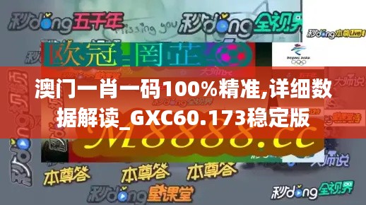 澳门一肖一码100%精准,详细数据解读_GXC60.173稳定版