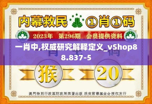 一肖中,权威研究解释定义_vShop88.837-5