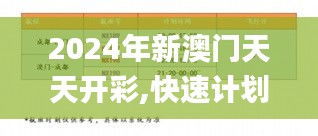 2024年新澳门天天开彩,快速计划设计解答_微型版9.104