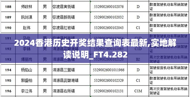 2024香港历史开奖结果查询表最新,实地解读说明_FT4.282